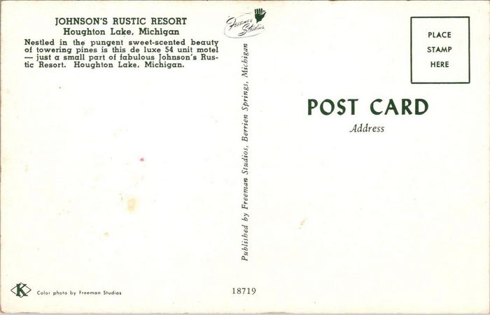 Johnsons Rustic Dance Palace (Johnsons Rustic Resort, Krauses Hotel) - Postcard Photo (newer photo)